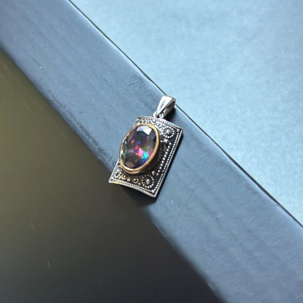 Ornate Antique Pendant Sterling Silver .925